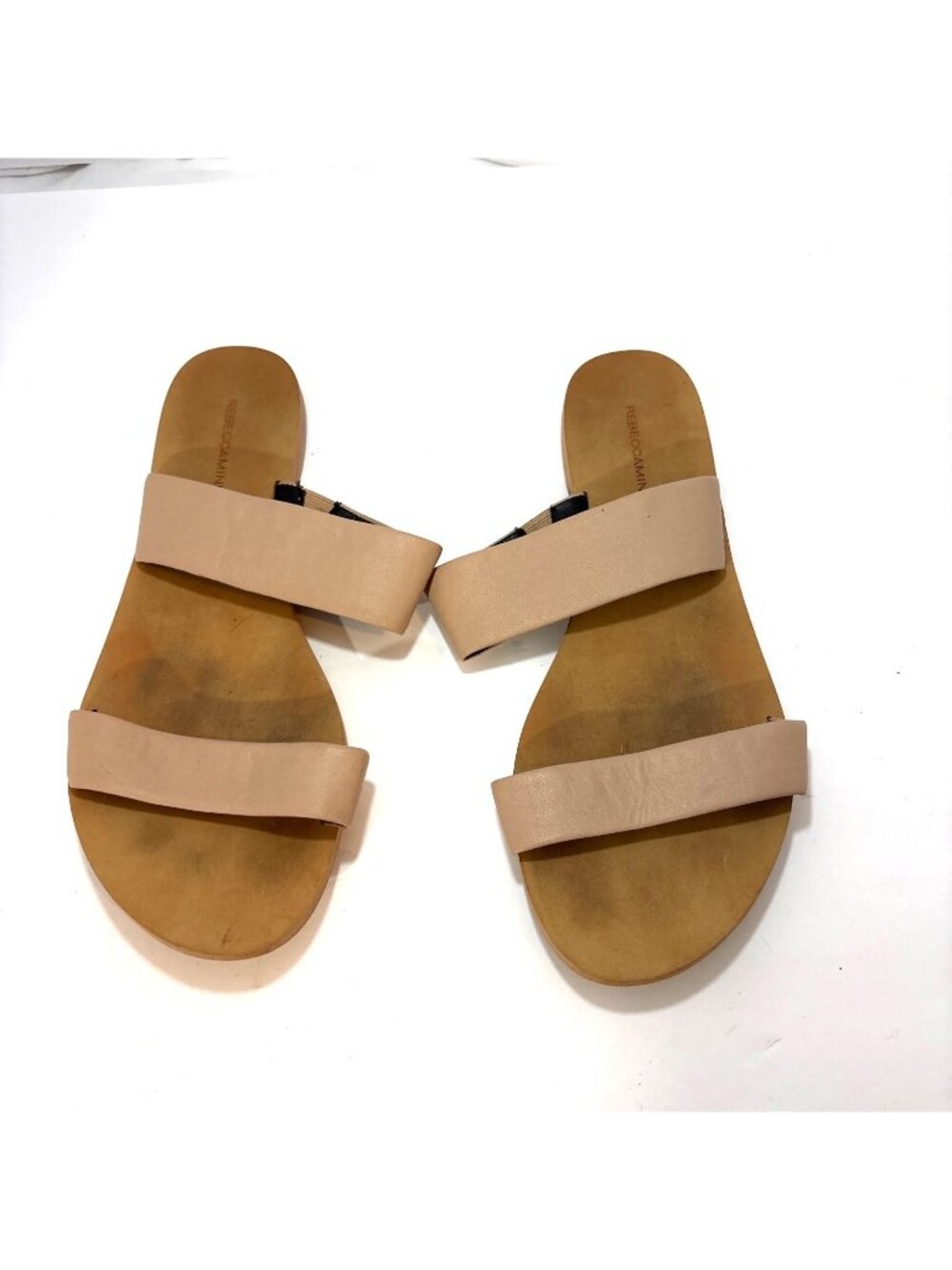 Rebecca Minkoff Tan Leather‎ Slide Sandals Size 10M